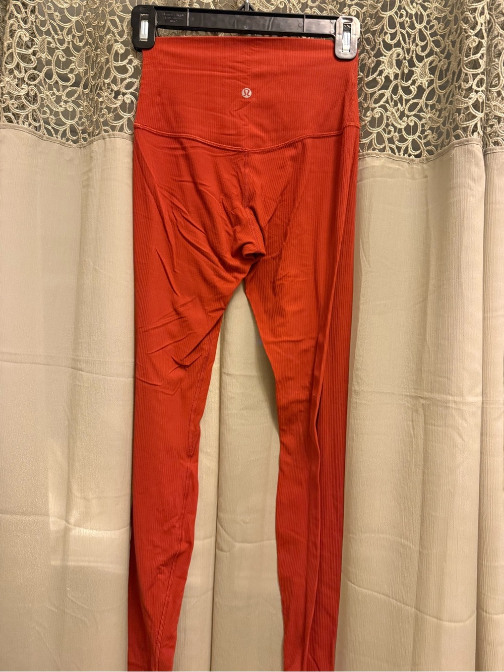lululemon Align™ Ribbed High-Rise Pant 28"	Cayenne size 4